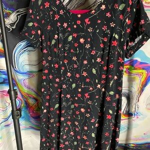 Vintage 90s Floral Print Dress